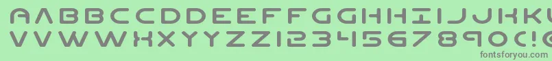 Planetnexpand Font – Gray Fonts on Green Background