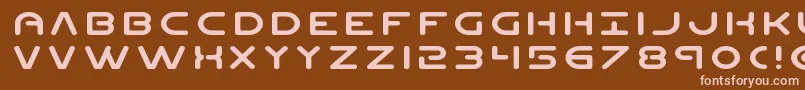 fuente Planetnexpand – Fuentes Rosadas Sobre Fondo Marrón