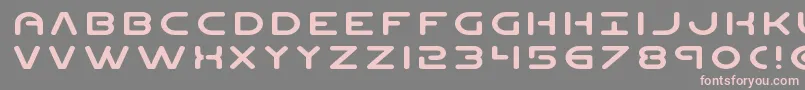 fuente Planetnexpand – Fuentes Rosadas Sobre Fondo Gris