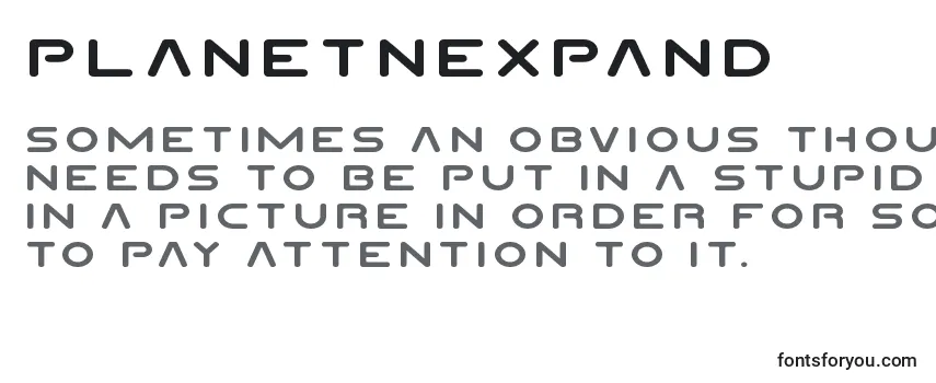 Planetnexpand Font