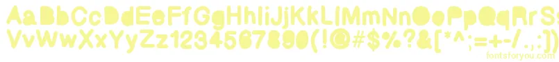 Bubbled Font – Yellow Fonts