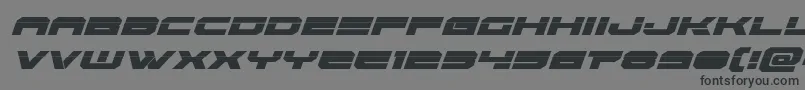 Eridanuslaserital Font – Black Fonts on Gray Background