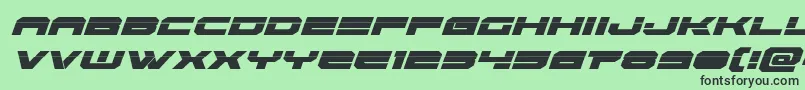 Eridanuslaserital Font – Black Fonts on Green Background