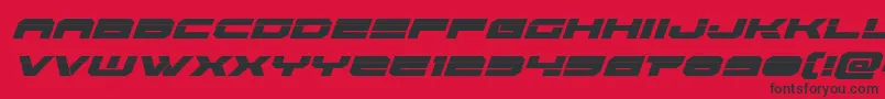 Eridanuslaserital Font – Black Fonts on Red Background