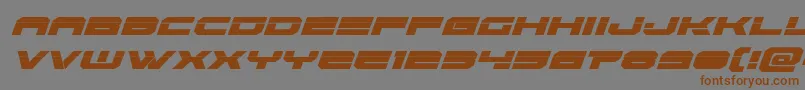 Eridanuslaserital Font – Brown Fonts on Gray Background