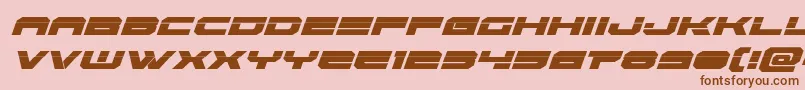 Eridanuslaserital Font – Brown Fonts on Pink Background