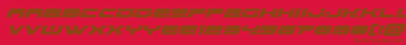Eridanuslaserital Font – Brown Fonts on Red Background