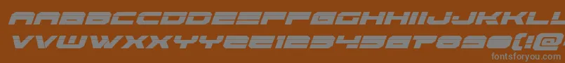 Eridanuslaserital Font – Gray Fonts on Brown Background