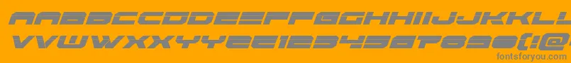 Eridanuslaserital Font – Gray Fonts on Orange Background