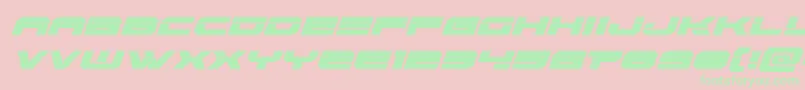 Шрифт Eridanuslaserital – зелёные шрифты на розовом фоне