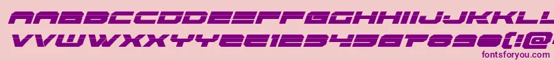 Eridanuslaserital Font – Purple Fonts on Pink Background