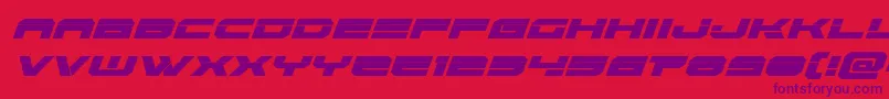 Eridanuslaserital Font – Purple Fonts on Red Background