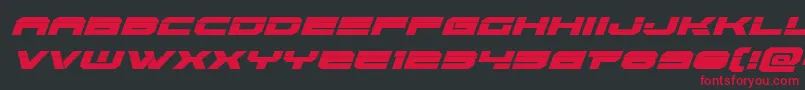 Eridanuslaserital Font – Red Fonts on Black Background