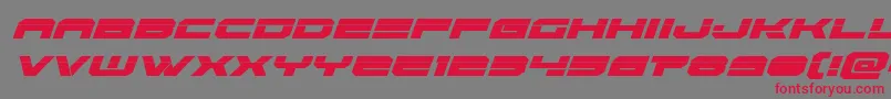 Eridanuslaserital Font – Red Fonts on Gray Background