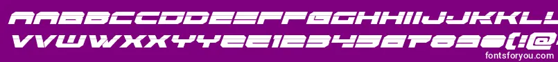 Eridanuslaserital Font – White Fonts on Purple Background
