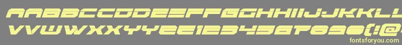 Eridanuslaserital Font – Yellow Fonts on Gray Background