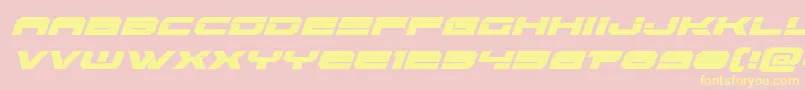 Eridanuslaserital Font – Yellow Fonts on Pink Background
