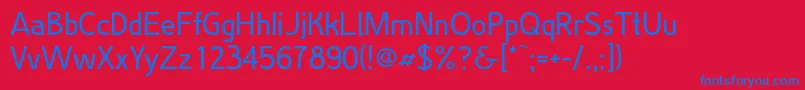 GoodwillY2011M10D11 Font – Blue Fonts on Red Background