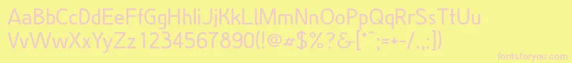 GoodwillY2011M10D11 Font – Pink Fonts on Yellow Background