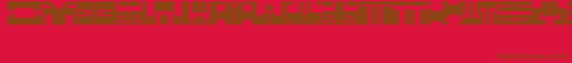 AnimeFont Font – Brown Fonts on Red Background