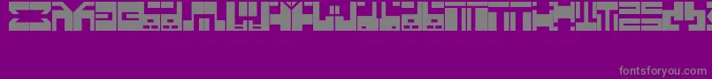 Police AnimeFont – polices grises sur fond violet
