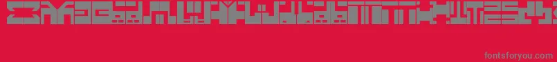 Шрифт AnimeFont – серые шрифты на красном фоне