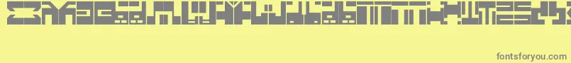 Шрифт AnimeFont – серые шрифты на жёлтом фоне