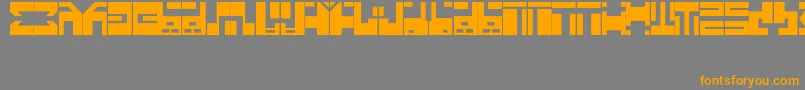 fuente AnimeFont – Fuentes Naranjas Sobre Fondo Gris