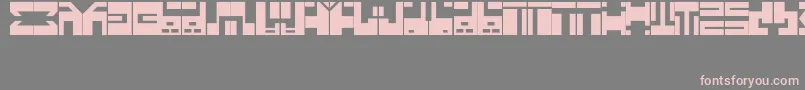 フォントAnimeFont – 灰色の背景にピンクのフォント