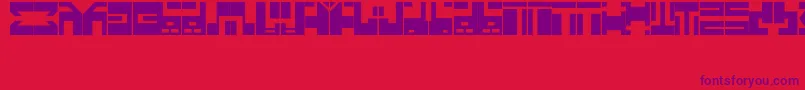 AnimeFont Font – Purple Fonts on Red Background