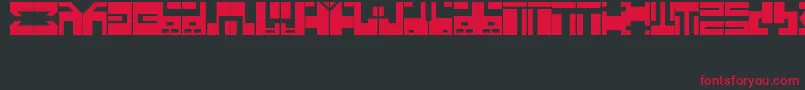 AnimeFont Font – Red Fonts on Black Background