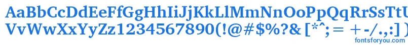 fuente CharisSilBold – Fuentes Azules Sobre Fondo Blanco