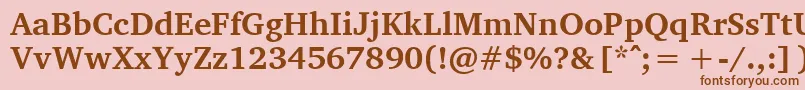 Más sobre la fuente CharisSilBold fuente CharisSilBold – Fuentes Marrones Sobre Fondo Rosa