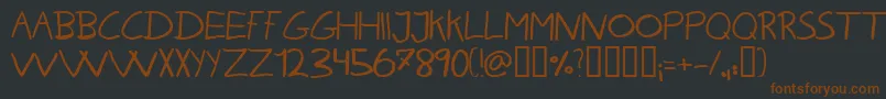 Kareh Font – Brown Fonts on Black Background
