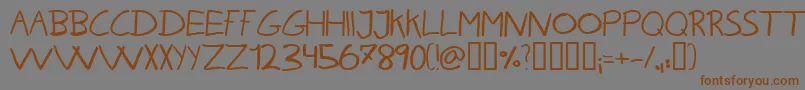 Kareh Font – Brown Fonts on Gray Background