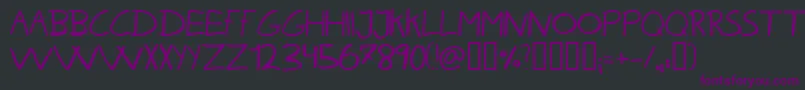 Kareh Font – Purple Fonts on Black Background
