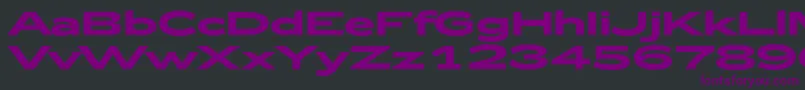 Zeppelin52Bold Font – Purple Fonts on Black Background