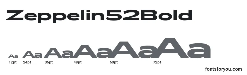 Zeppelin52Bold Font Sizes