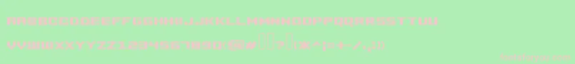 Minusio Font – Pink Fonts on Green Background