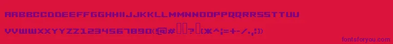 Шрифт Minusio – фиолетовые шрифты на красном фоне