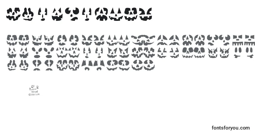 Schriftart Punkinhead – Alphabet, Zahlen, spezielle Symbole