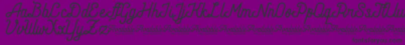 AndaraScriptDemo Font – Black Fonts on Purple Background