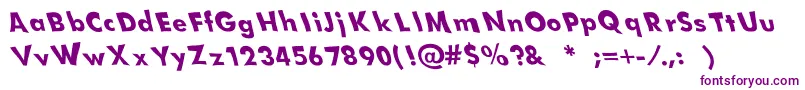 Sparrow Font – Purple Fonts on White Background