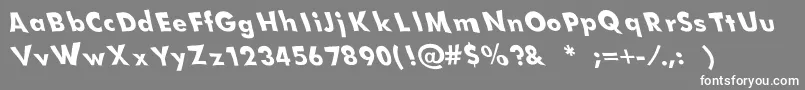 Sparrow Font – White Fonts on Gray Background
