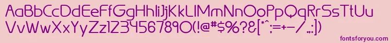 BrionRegular Font – Purple Fonts on Pink Background