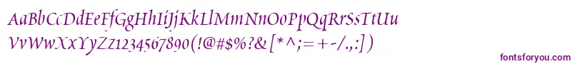 PoeticaChanceryIi-fontti – violetit fontit