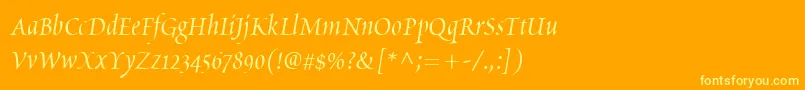 Más sobre la fuente PoeticaChanceryIi fuente PoeticaChanceryIi – Fuentes Amarillas Sobre Fondo Naranja