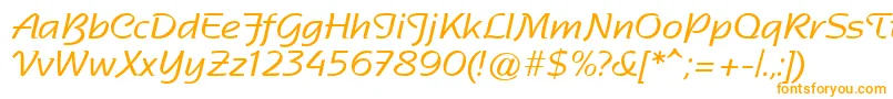 SentimentalScriptSsi Font – Orange Fonts on White Background