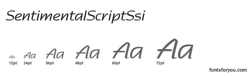 Размеры шрифта SentimentalScriptSsi