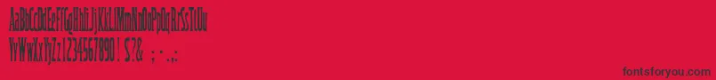 Cinderella Font – Black Fonts on Red Background